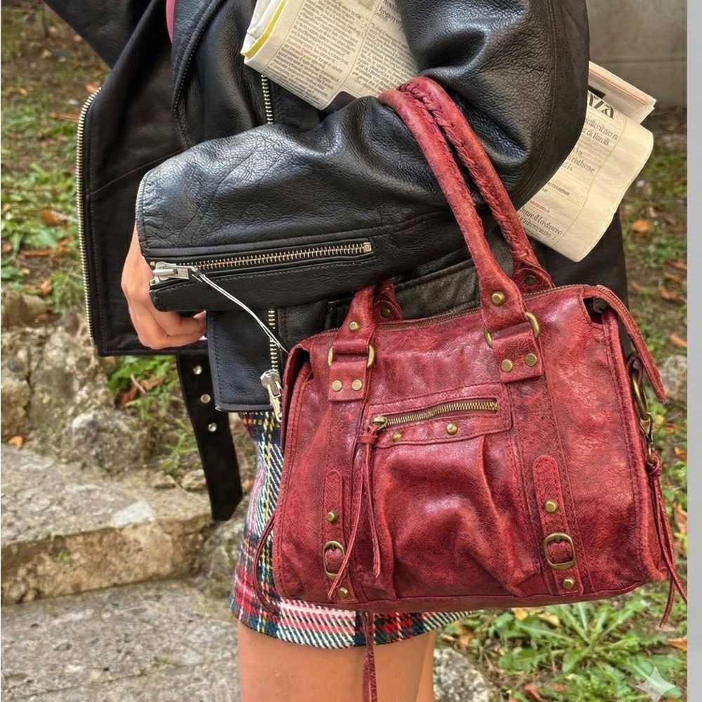 Made in Italy Genuine printed suede leather